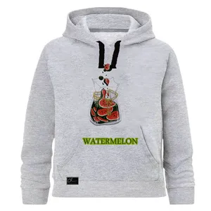 هودی دخترانه مدل ظرف هندوانه کد J65 رنگ طوسی