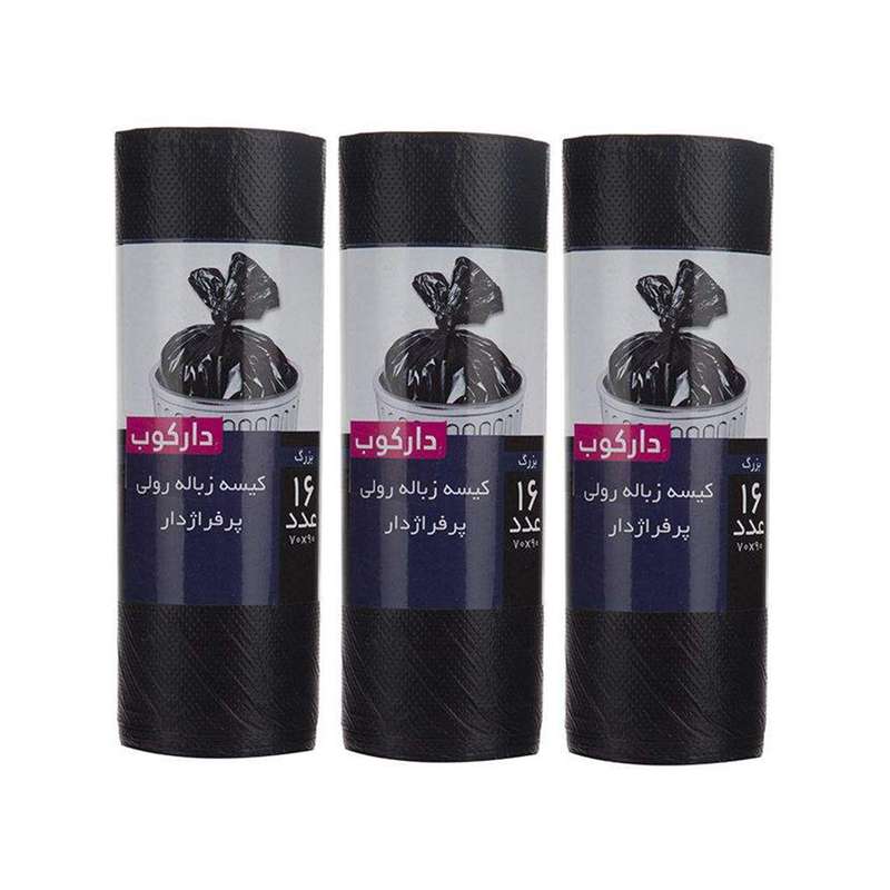 کیسه زباله دارکوب کد B16 مجموعه 3 عددی