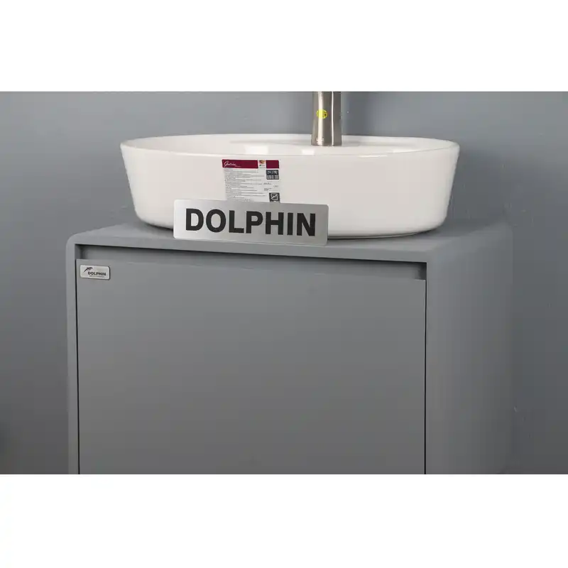 ست کابینت و روشویی دلفین مدل R14-GR به همراه آینه و باکس