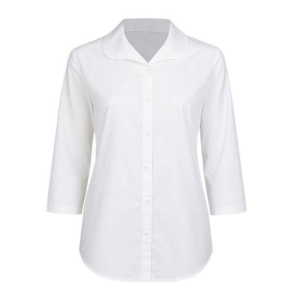 شومیز آستین سه ربع یقه انگلیسی زنانه مدل مارال