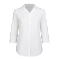 شومیز آستین سه ربع یقه گرد زنانه مدل توییس