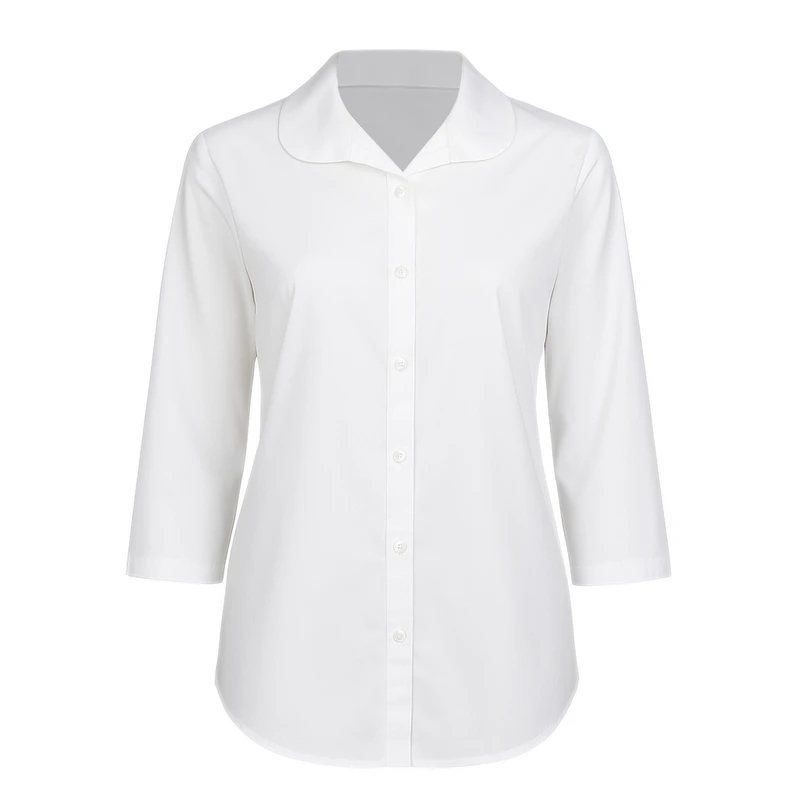 شومیز آستین سه ربع یقه گرد زنانه مدل توییس