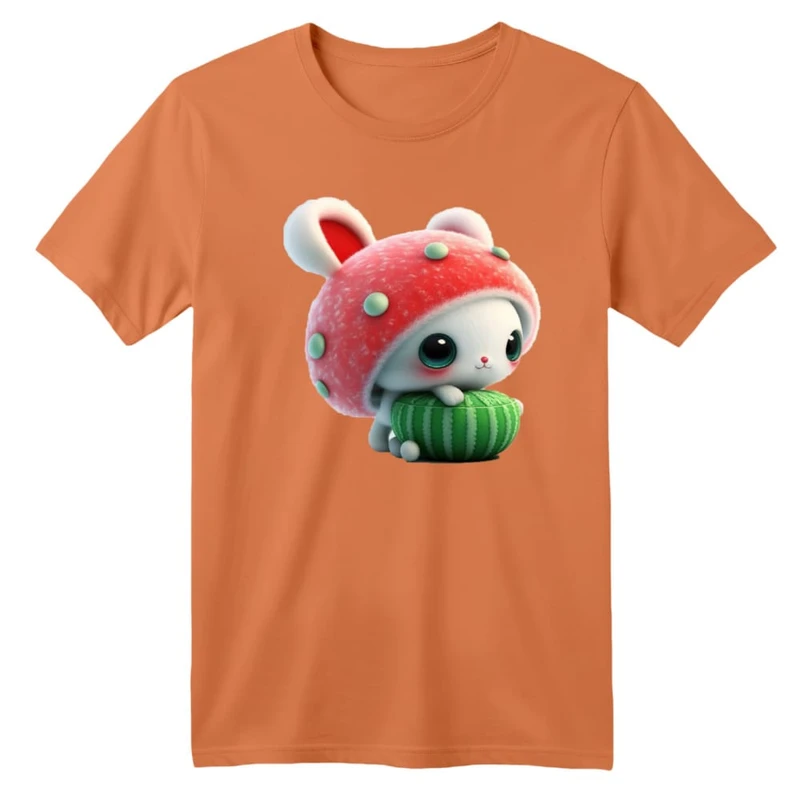 تی شرت آستین کوتاه بچگانه مدل خرگوش یلدایی کد 1