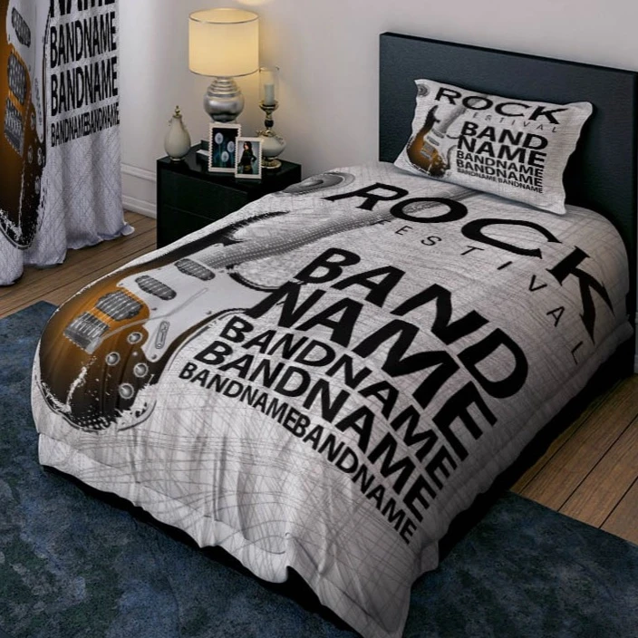 سرویس خواب 1 نفر 4 تکه مدل گیتار راک کد 1171