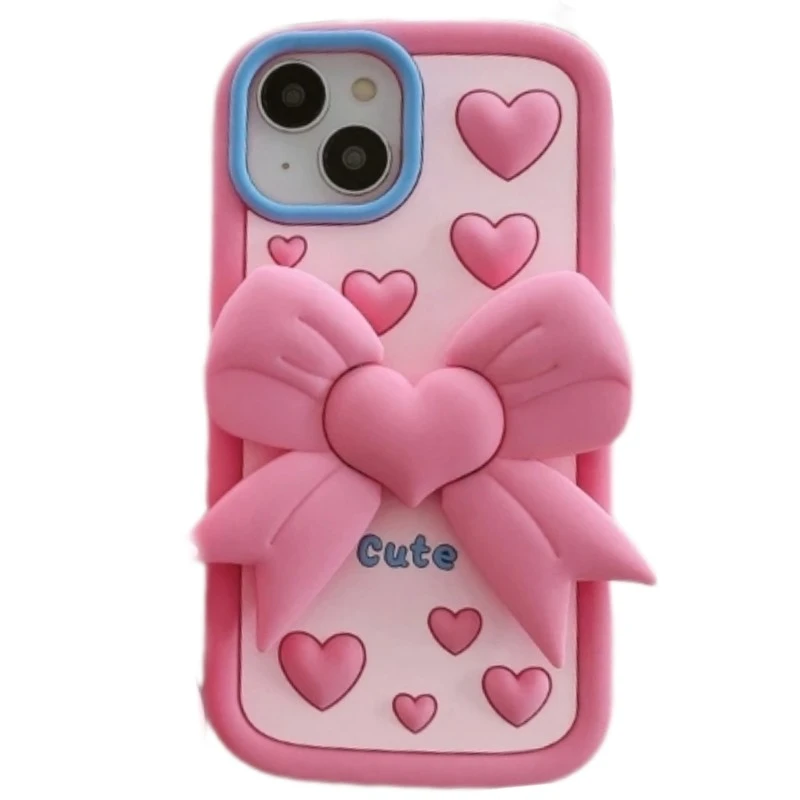 کاور مدل پاپیون استند شو قلبی مناسب برای گوشی موبایل اپل Iphone 12promax