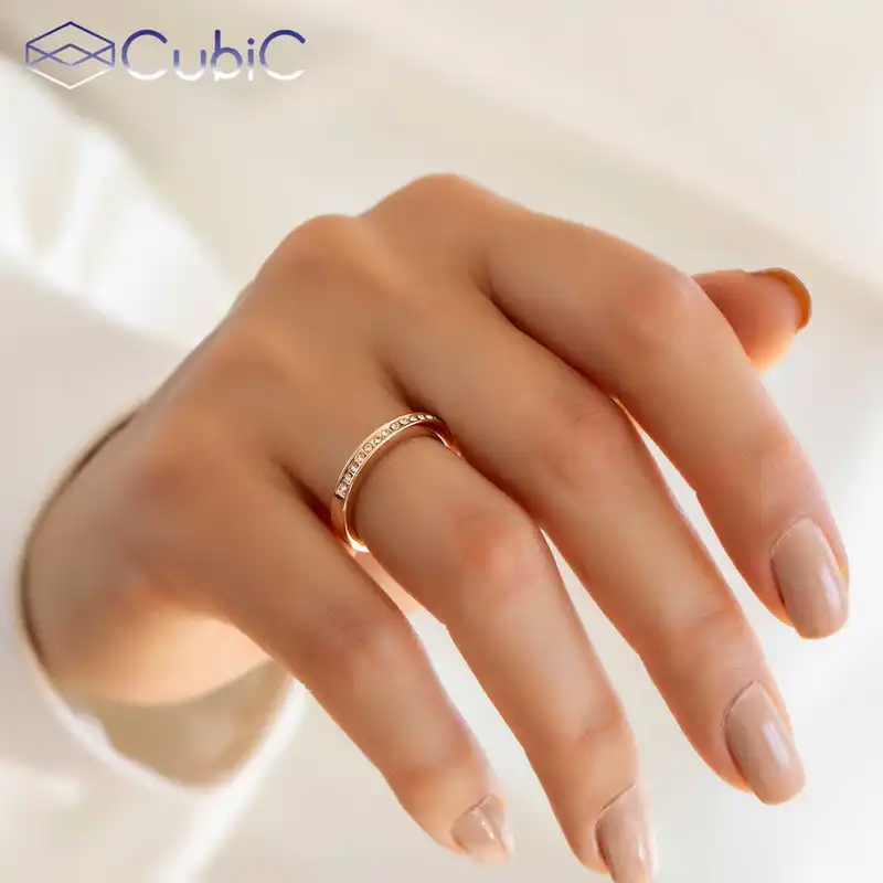 انگشتر زنانه کوبیک مدل QR-701006