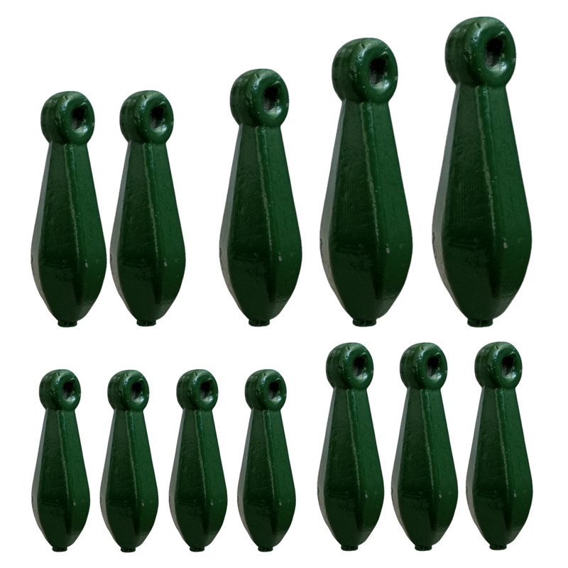 سرب ماهیگیری مدل استتار اشکی سایز 100-10 گرم بسته 12عددی
