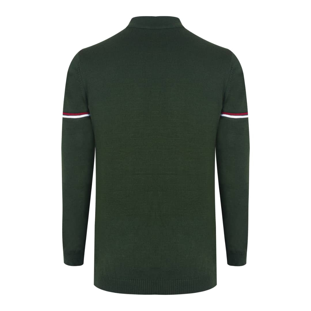 پلیور مردانه مدل یقه 5 سانت رنگ سبز