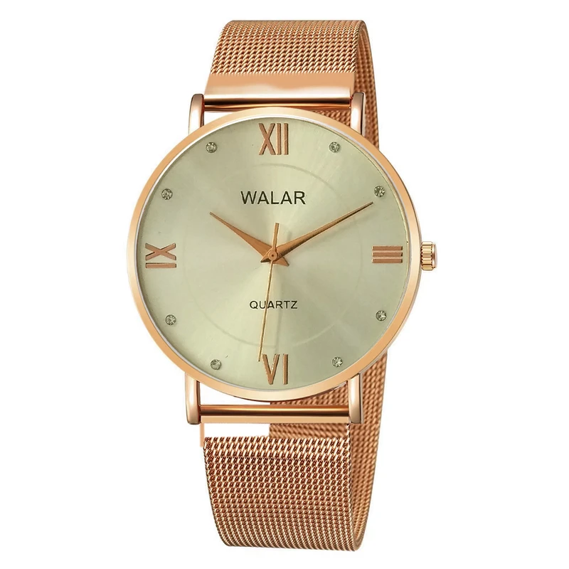 ساعت مچی عقربه‌ای مردانه  کوارتز والار مدل حصیری کد roz-sf01