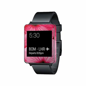  برچسب ماهوت طرح Pink-Flower مناسب برای ساعت هوشمند ال جی G Watch