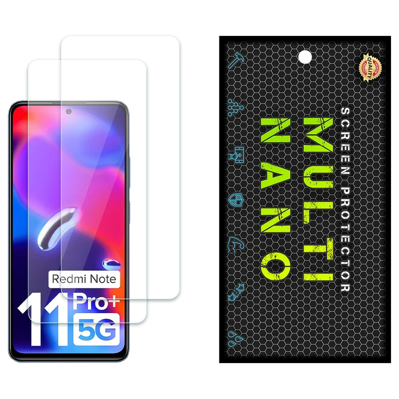 محافظ صفحه نمایش مولتی نانو مدل X-S2N مناسب برای گوشی موبایل شیائومی Redmi Note 11 Pro Plus India بسته دو عددی