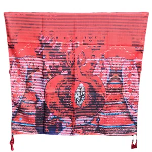 شال زنانه مدل یلدایی طرح انار کد 0100