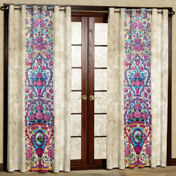 پرده مدل چاپی هازان پانچی کد 356 سایز 200x140 سانتی متر