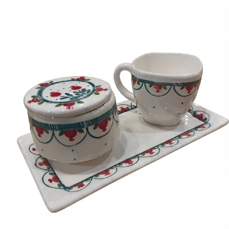 سرویس چای خوری 3 پارچه 1 نفره مدل faraz