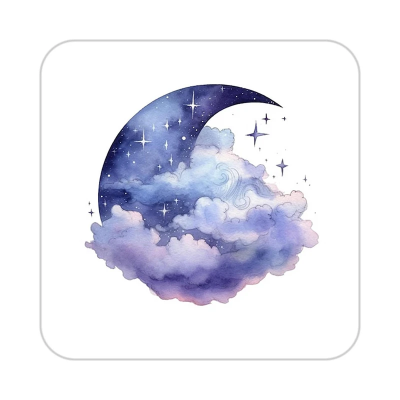 زیر لیوانی کاکتی طرح ماه و ستاره مدل mp53325