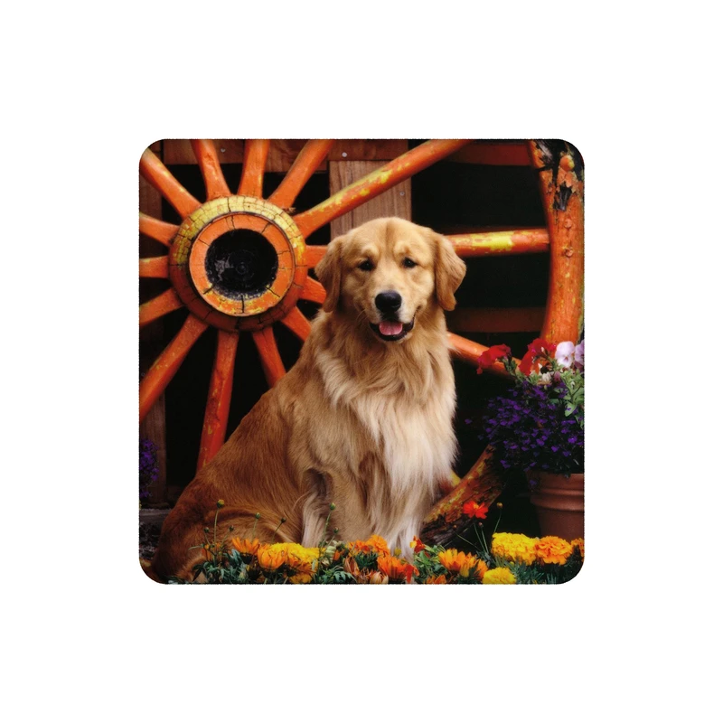 زیر لیوانی طرح سگ گلدن ریتریور کد    4995431