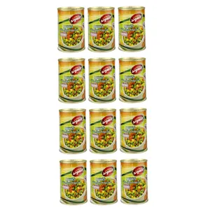 کنسرو سبزیجات ماهوند - 350 گرم مجموعه دوازده عددی