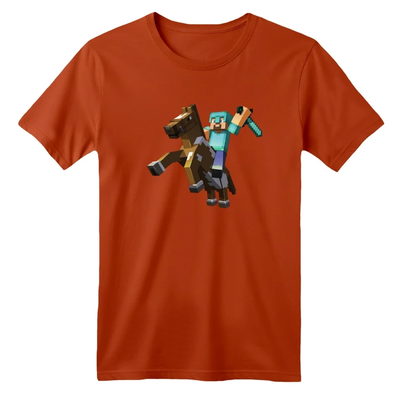 تی شرت آستین کوتاه بچگانه مدل ماینکرفت کد 02  