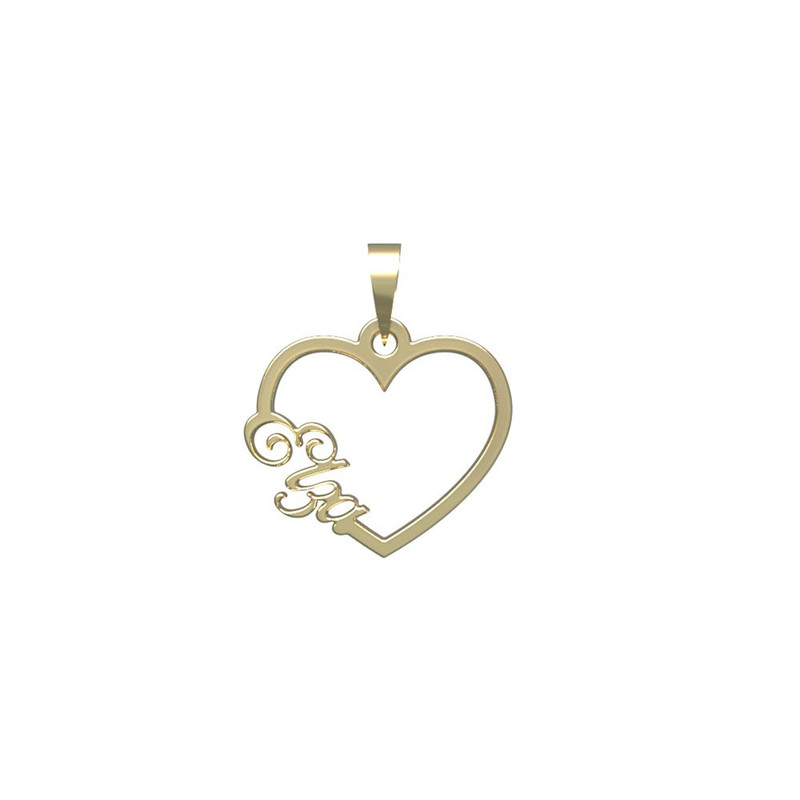 آویز گردنبند طلا 18 عیار زنانه مدوپد مدل اسم الزا elza کد PB1-10317