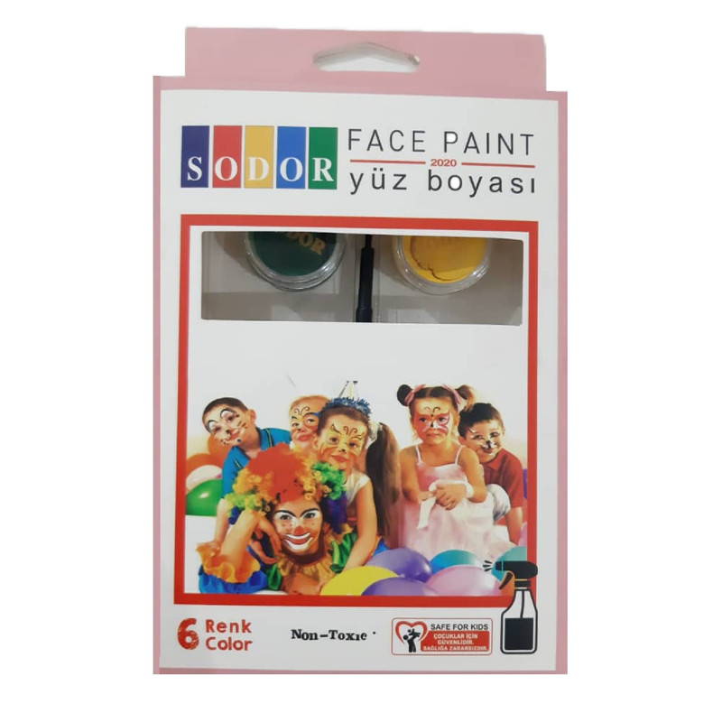 رنگ گریم صورت سودور مدل آبرنگی کد M1 بسته 6 عددی