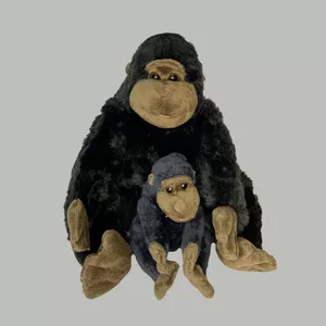 عروسک طرح میمون گوریل مدل Gorilla and Baby کد SZ13/1094 بسته 2 عددی