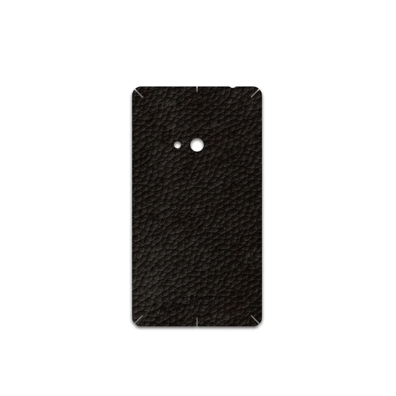برچسب پوششی ماهوت مدل Dark-Brown-Leather مناسب برای گوشی موبایل نوکیا Lumia 625