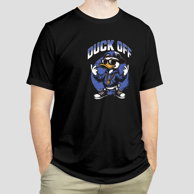 تی‌شرت آستین کوتاه مردانه مدل Duck Off کد b0122