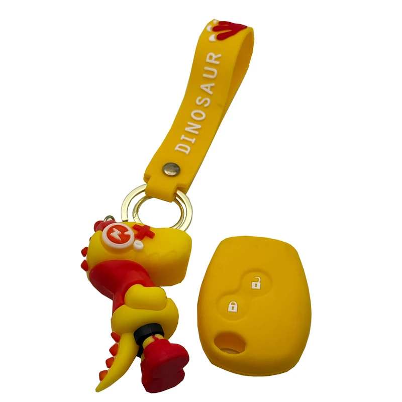 کاور ریموت و سوئیچ خودرو ام آر جی مدل A1094 سیلیکونی فانتزی مناسب برای رنو L90 به همراه جاسوئیچی