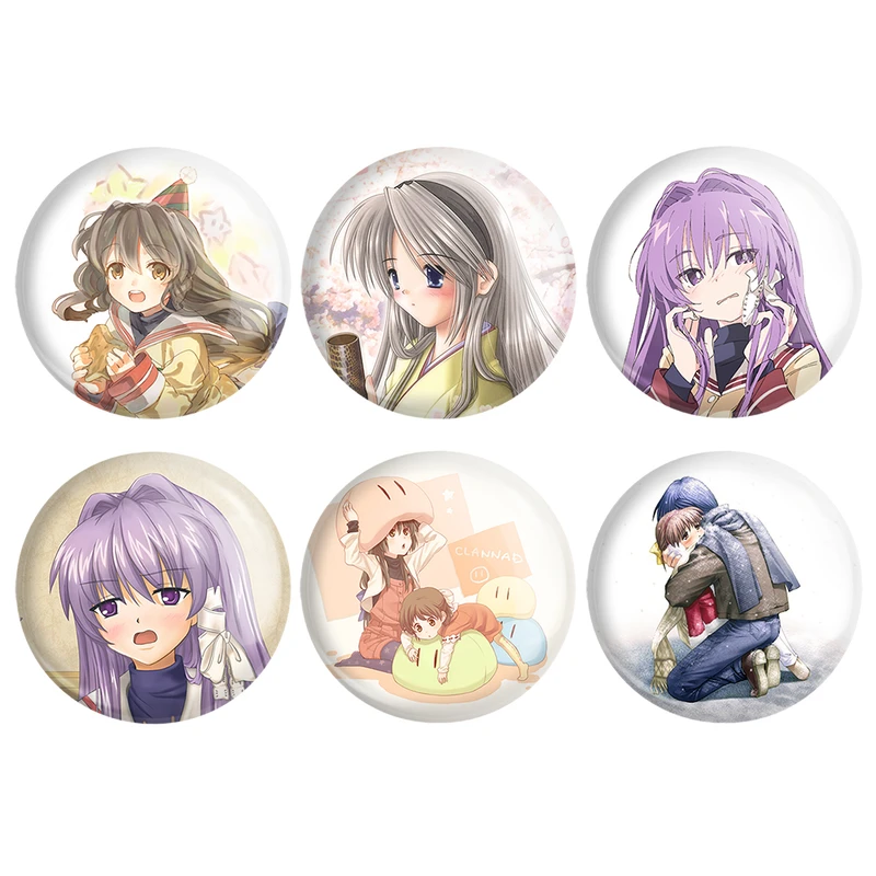 مگنت خندالو طرح انیمه کلند Clenned کد 1370A مجموعه 6 عددی