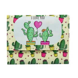 کیف پول مدل I LOVE CACTUS 8545