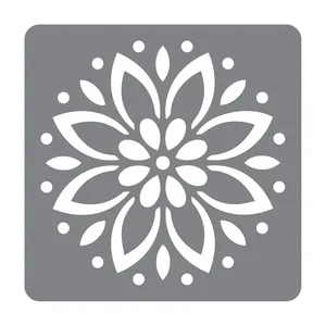 شابلون طرح گل هشت پر 2 کد 30cm