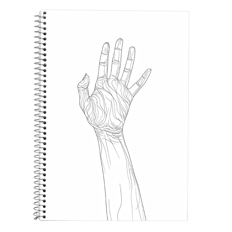 دفتر زبان 50 برگ مدوپد مدل سه خط طرح عاشقانه love کد DF14162