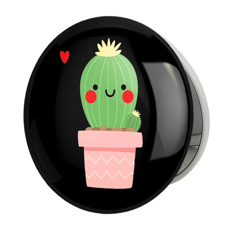 آینه جیبی خندالو طرح کاکتوس مدل تاشو کد 25500 