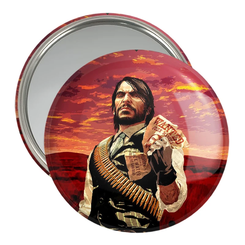 آینه جیبی خندالو مدل رد دد Red Dead  کد 10295