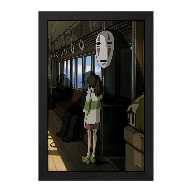 تابلو خندالو مدل انیمه شهر اشباح (Spirited Away) کد F3477
