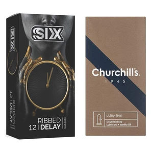 کاندوم چرچیلز مدل Ultra Thin Double Delay بسته 12 عددی به همراه کاندوم چرچیلز مدل Ultra Thin Double Delay بسته 12 عددی