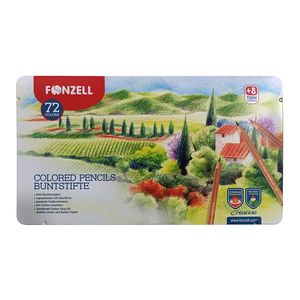 مداد رنگی 72 رنگ فونزل مدل Creative طرح خانه و طبیعت