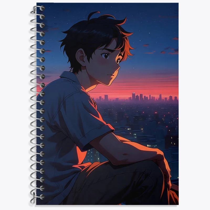 دفتر نت موسیقی 50 برگ خندالو طرح پسر انیمه ای کد N1934