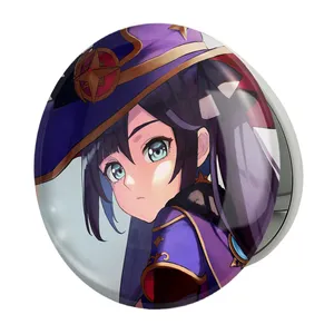 آینه جیبی خندالو طرح بازی گنشین ایمپکت Genshin Impact مدل تاشو کد 24616 