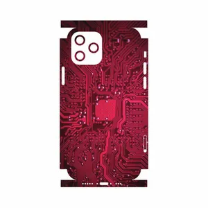 MAHOOT Red-Printed-Circuit-Board-FullSkin Cover Sticker for Apple iPhone 12 Pro