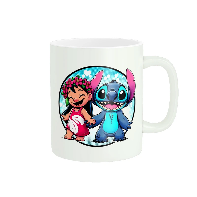 ماگ پادآفرین مدل کارتون استیچ و لیلو Stitch کد PM3850