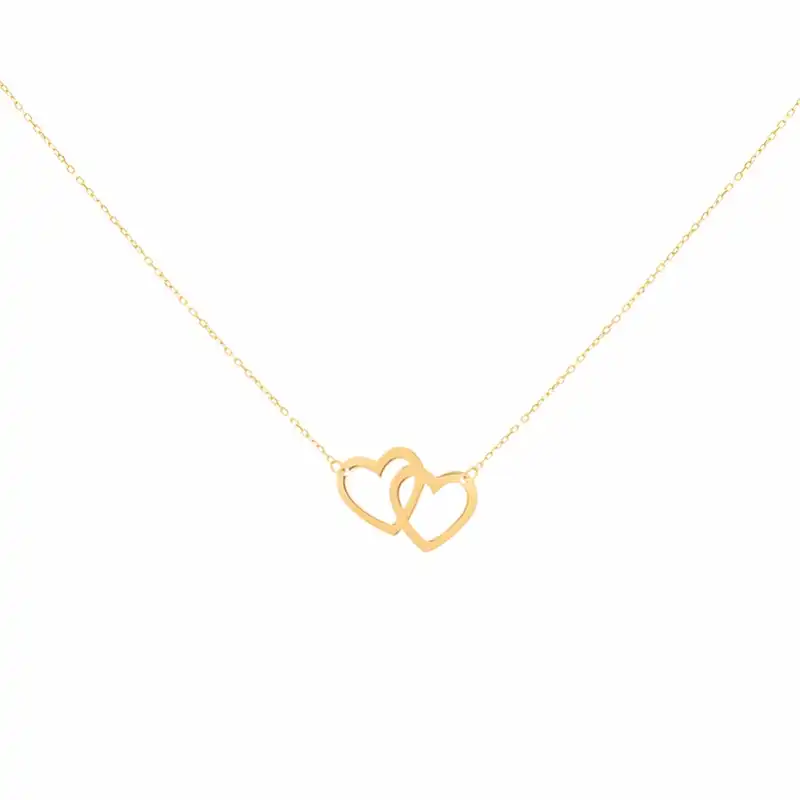 گردنبند طلا 18 عیار زنانه مدل قلب