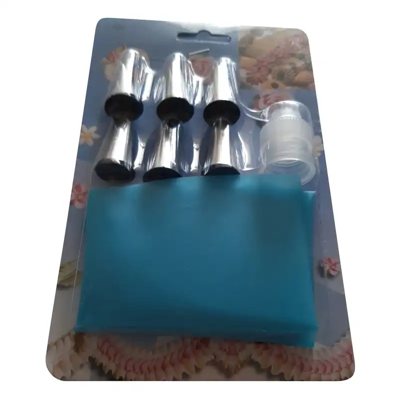 قیف و ماسوره شیرینی پزی مدل pe186 مجموعه 8 عددی