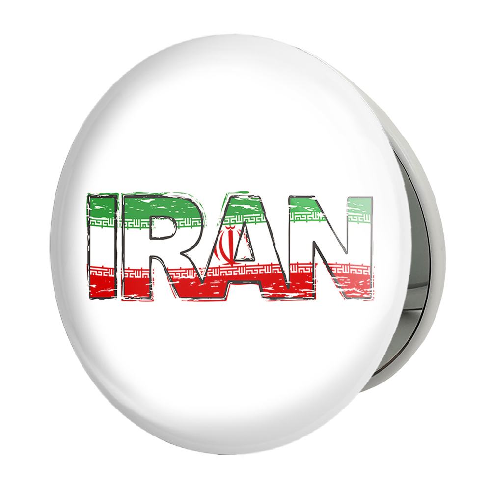 آینه جیبی خندالو طرح پرچم ایران مدل تاشو کد 20521 