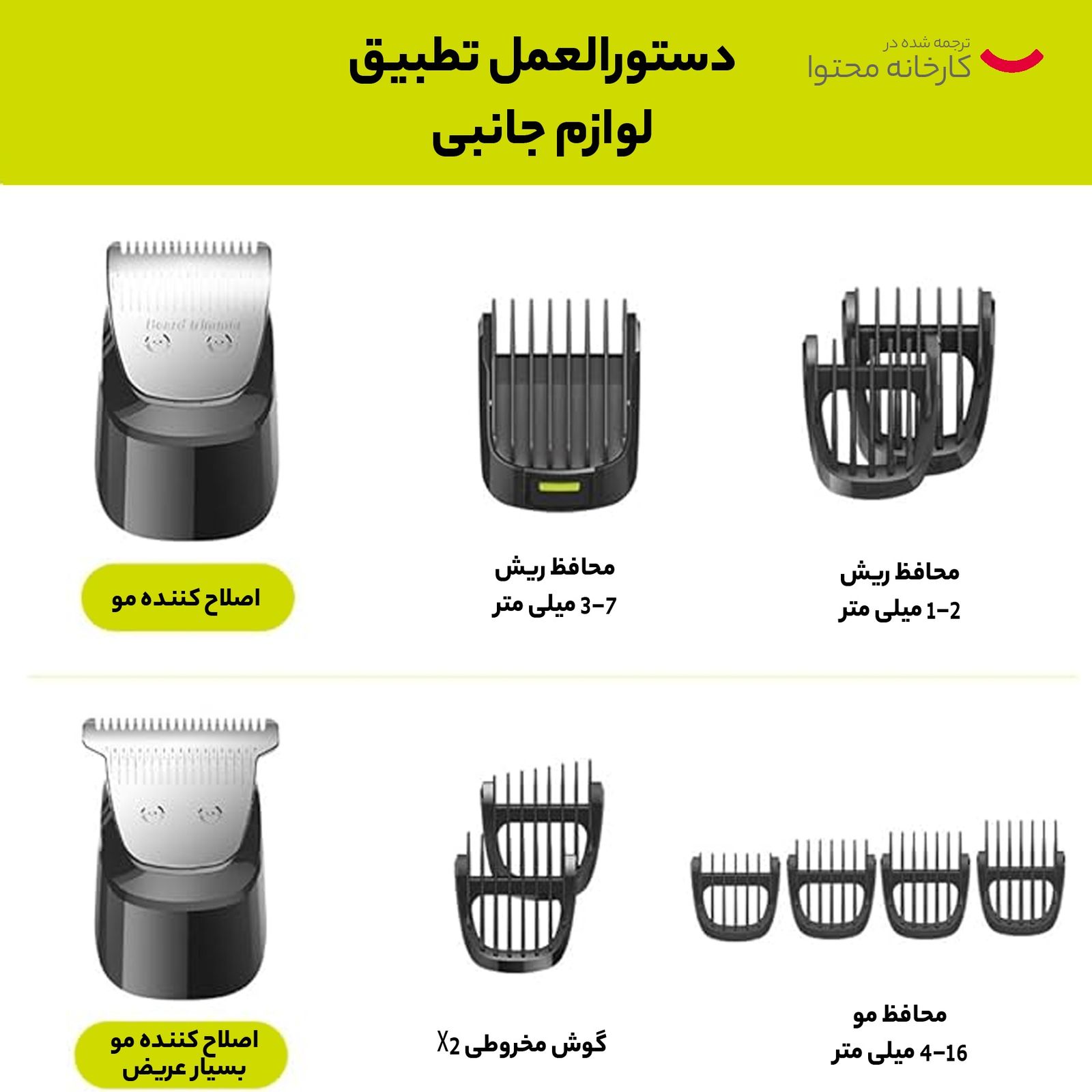 ست ماشین اصلاح موی صورت و بدن دی اس پی مدل 90346 -  - 14