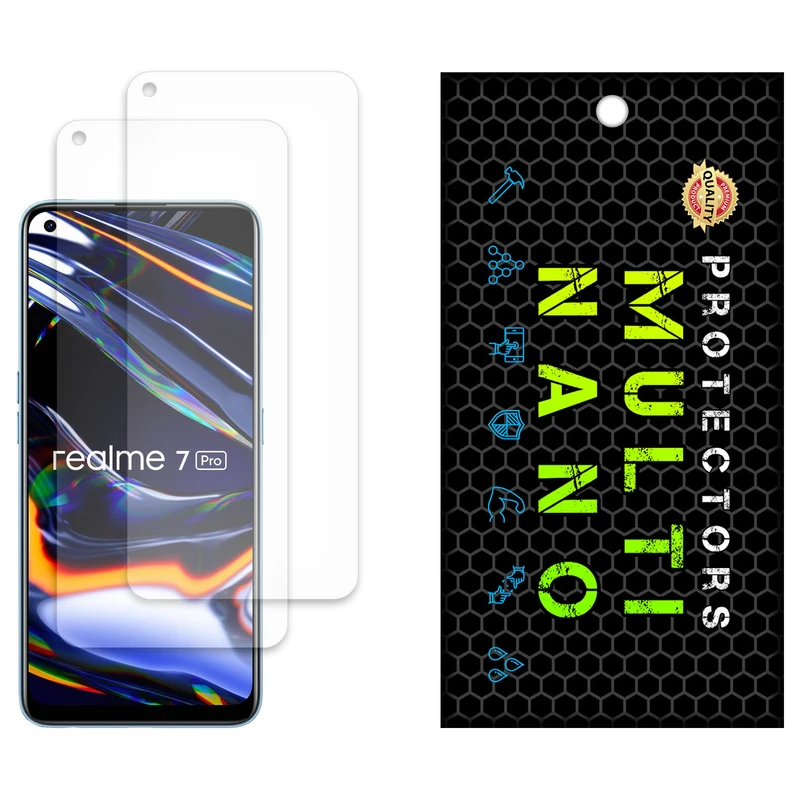 محافظ صفحه نمایش مات مولتی نانو مدل X-S2M مناسب برای گوشی موبایل ریلمی 7 Pro بسته دو عددی