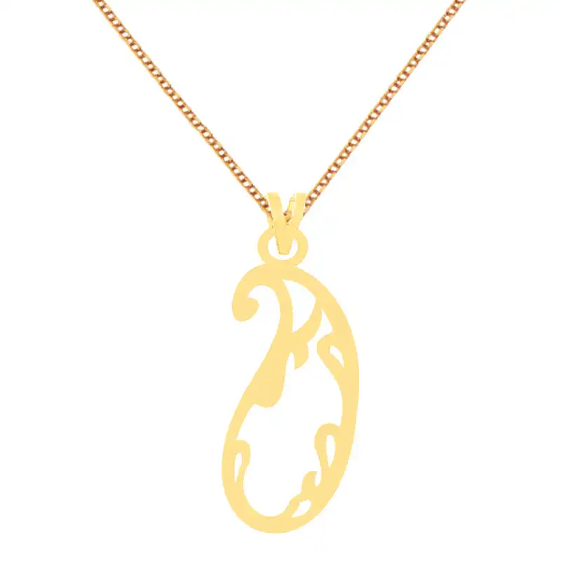 گردنبند طلا 18 عیار زنانه الن نار مدل طرح بته جقه ELN70095