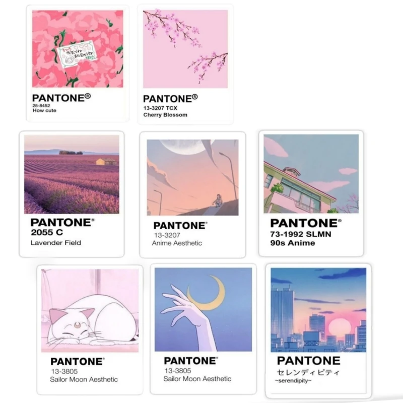 استیکر طرح Pantone 2 مجموعه 8 عددی