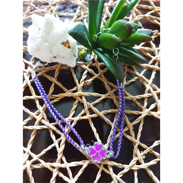 دستبند دخترانه مدل گل کد 62