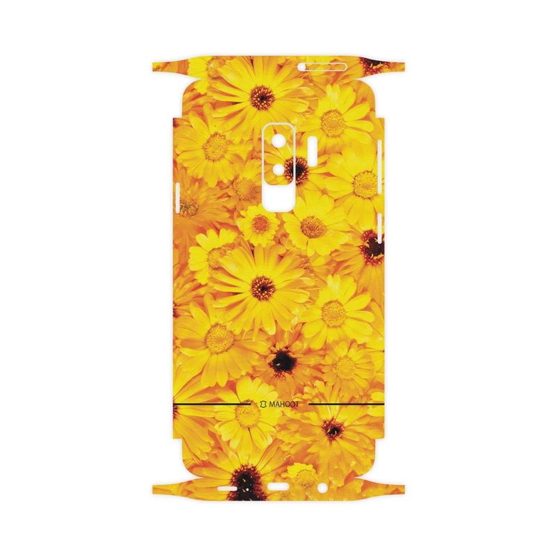 برچسب پوششی ماهوت مدل Yellow-Flower-FullSkin مناسب برای گوشی موبایل سامسونگ Galaxy S9 Plus